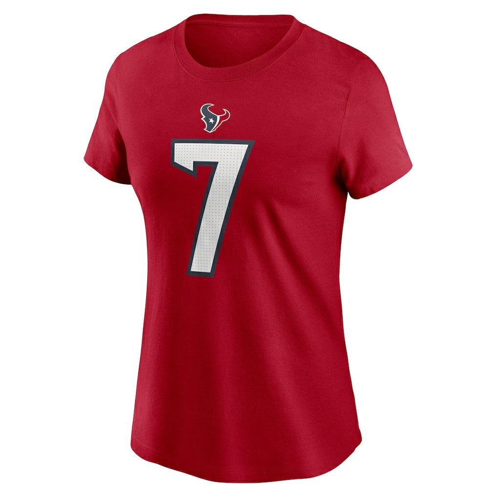 C.J. Stroud Houston Texans Women's Player Name & Number T-Shirt - Red | Nike for sale