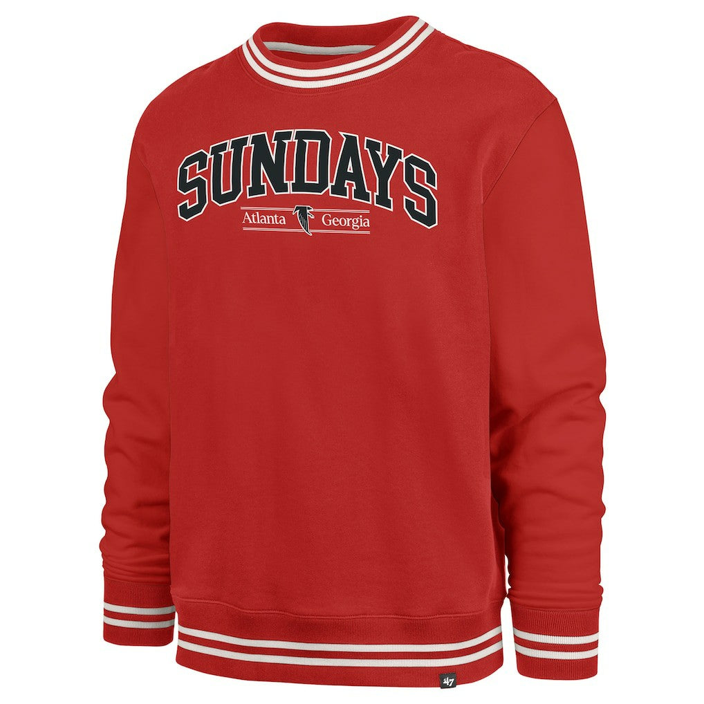 Atlanta Falcons '47 Sundays Clubhouse View Sierra Fleece Pullover Sweatshirt - Red outlet