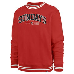 Atlanta Falcons '47 Sundays Clubhouse View Sierra Fleece Pullover Sweatshirt - Red outlet