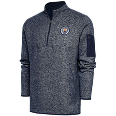 Manchester City Elevate Quarter-Zip Pullover - Heather Navy for sale