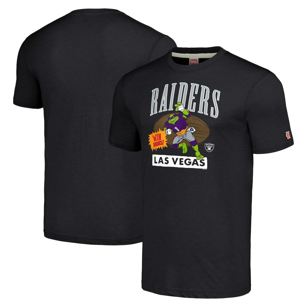 TMNT Donatello x Las Vegas Raiders Homage Tri-Blend T-Shirt - Charcoal online