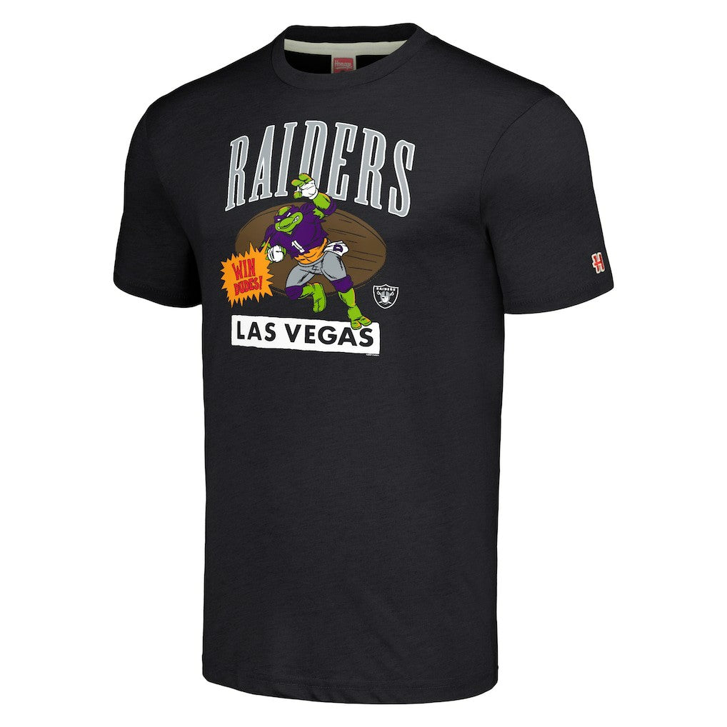 TMNT Donatello x Las Vegas Raiders Homage Tri-Blend T-Shirt - Charcoal online