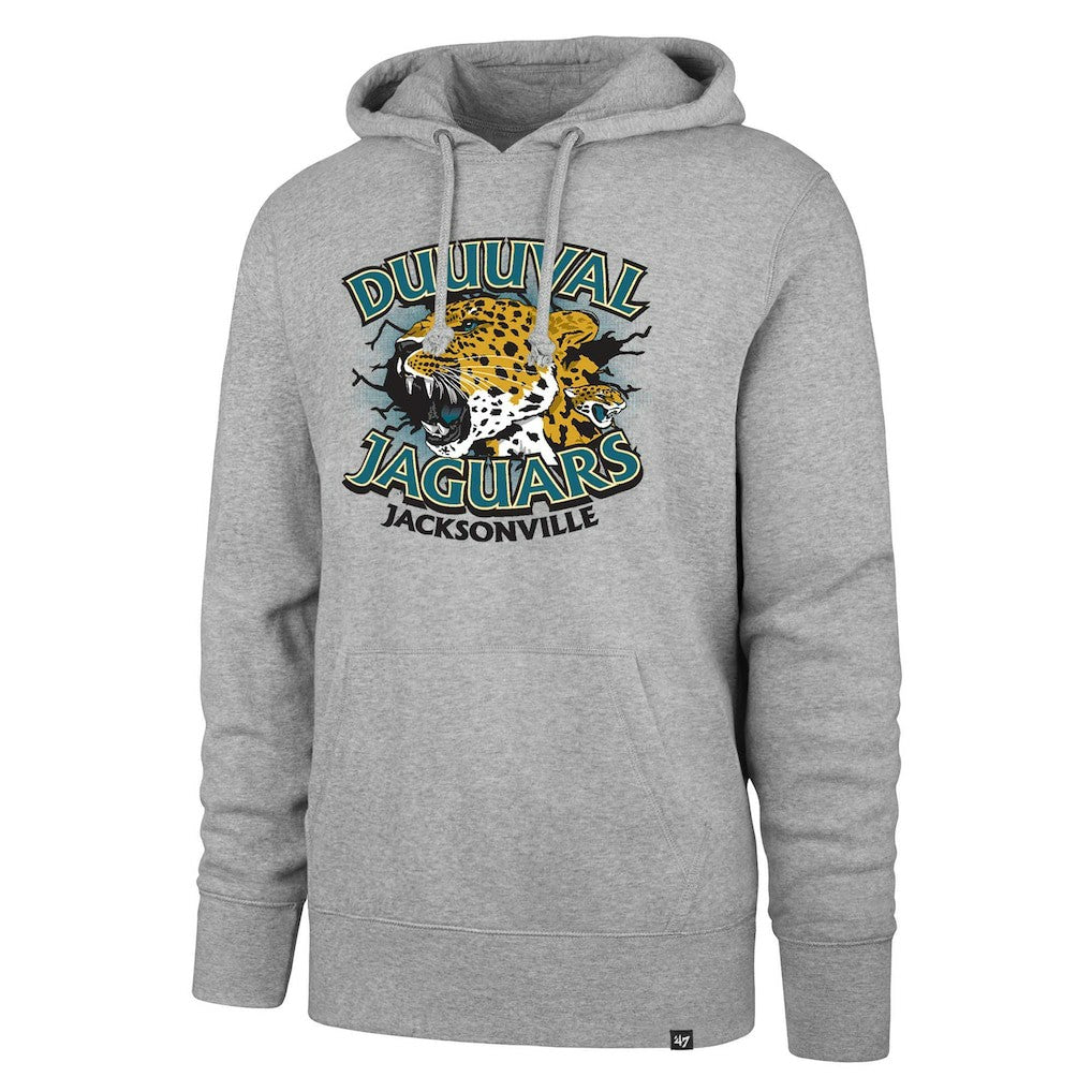 Jacksonville Jaguars '47 DUUUVAL Regional Headline Pullover Hoodie - Gray outlet