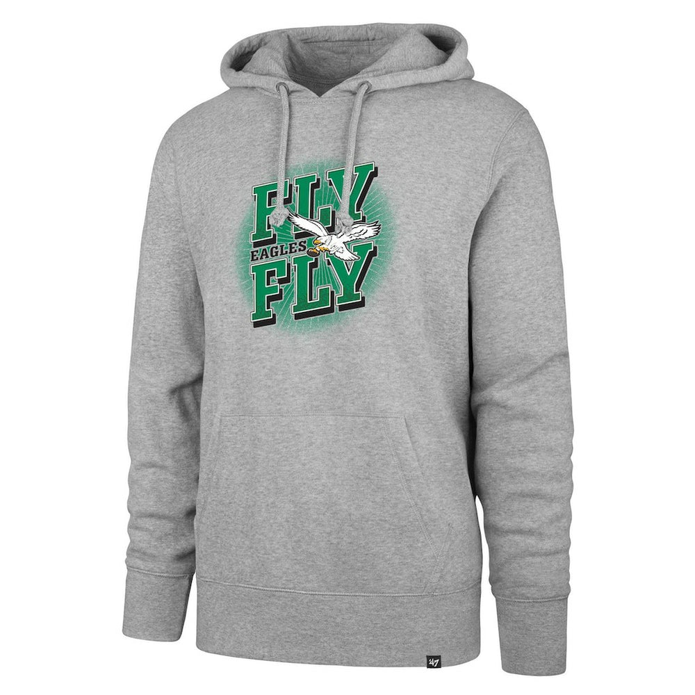 Philadelphia Eagles '47 Fly Eagles Fly Regional Headline Pullover Hoodie - Gray outlet