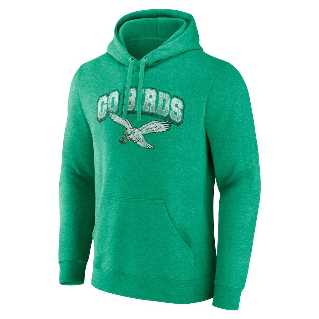 Philadelphia Eagles Gridiron Classics Go Birds Vintage Arch Pullover Hoodie - Kelly Green discount