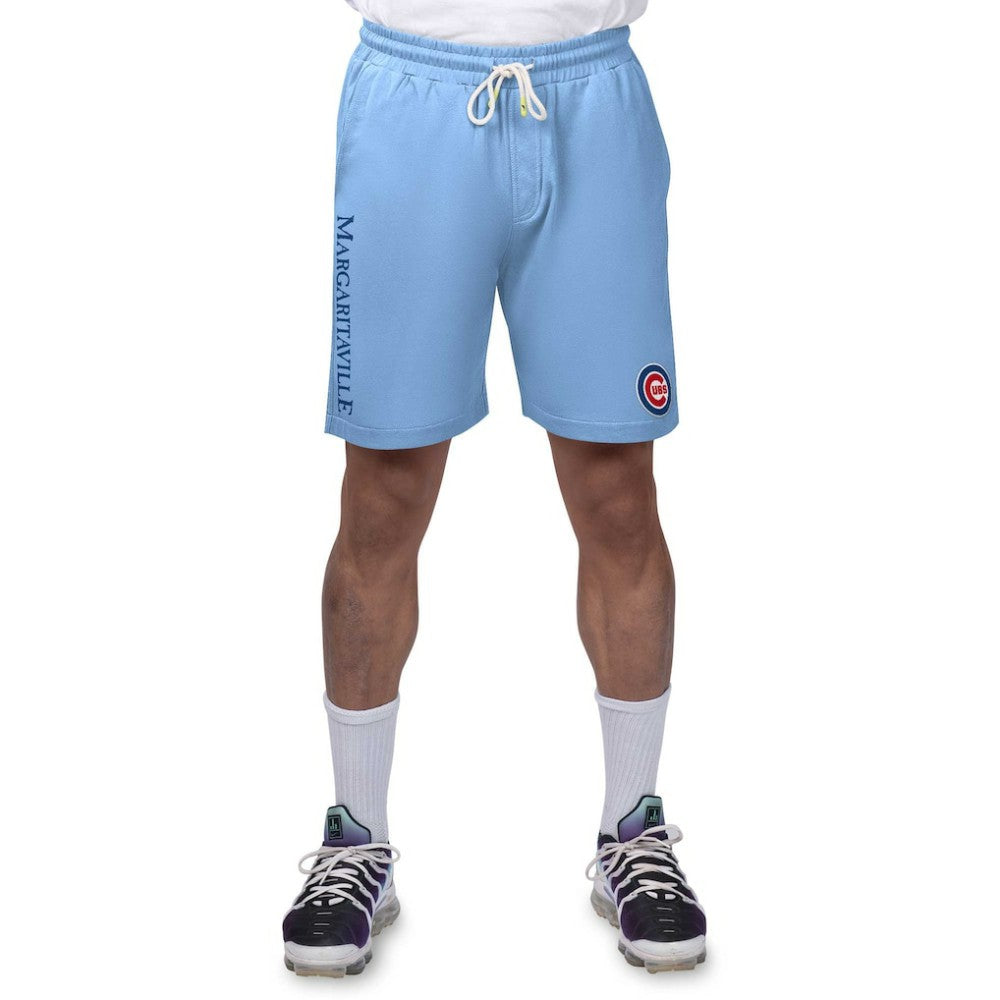Chicago Cubs Margaritaville Peached French Terry Shorts - Light Blue