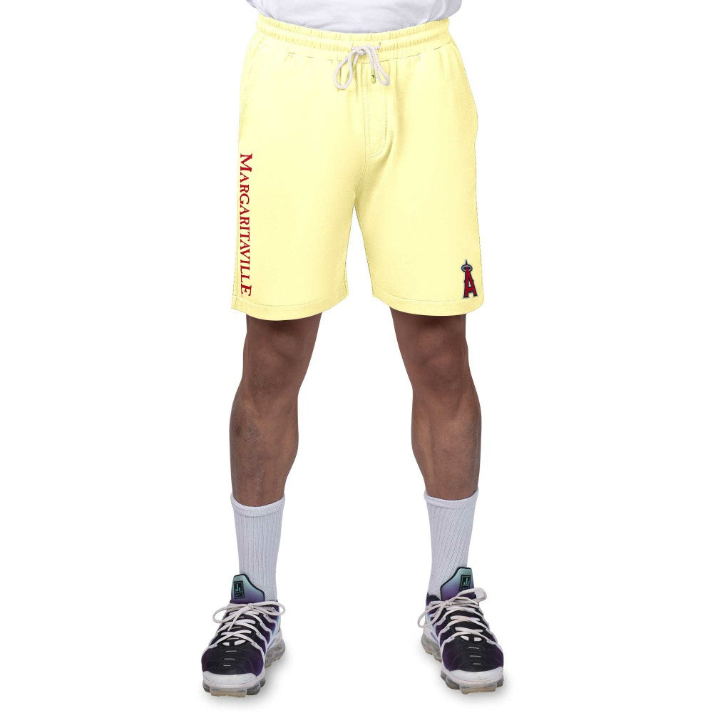 Los Angeles Angels Margaritaville Peached French Terry Shorts - Yellow