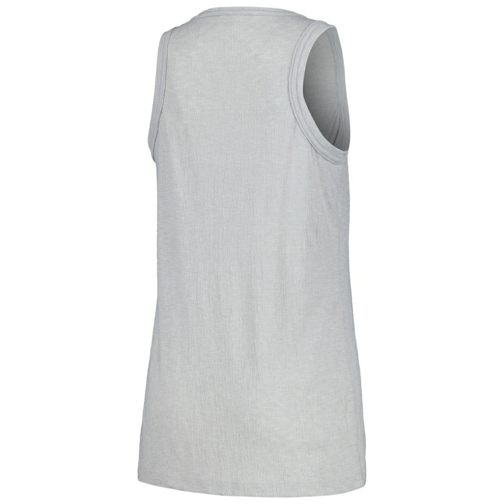 San Diego Padres Soft as a Grape Women's Gauze High Neck Tank Top - Gray