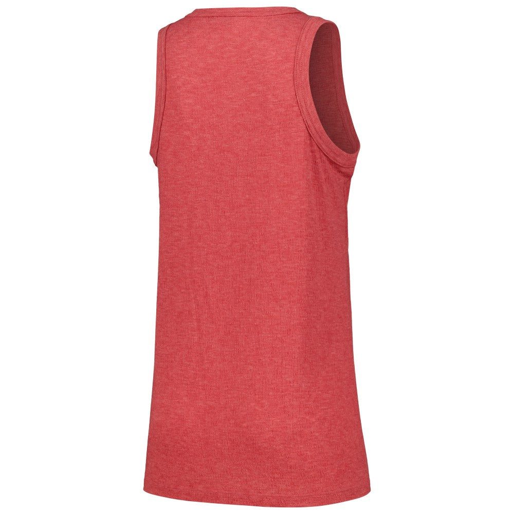 St. Louis Cardinals Soft as a Grape Women's Gauze High Neck Tank Top - Red
