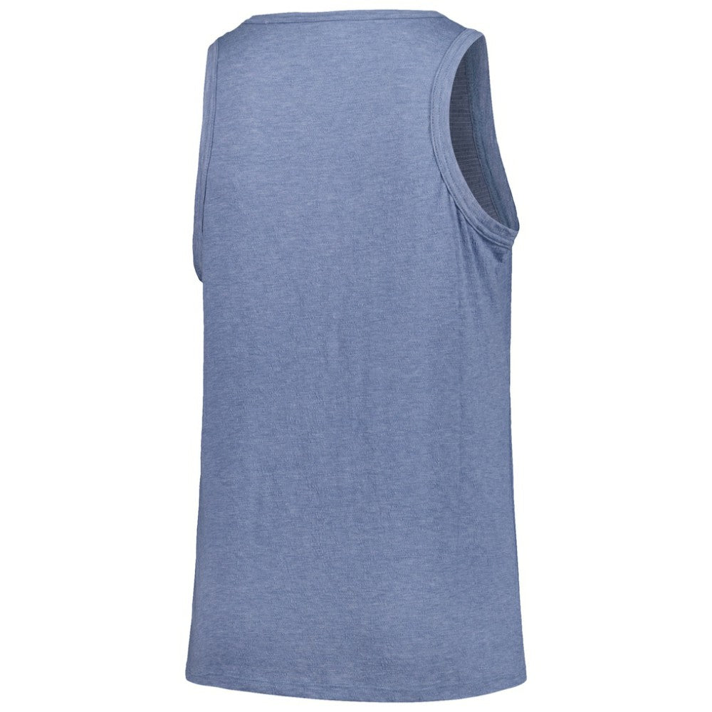 Atlanta Braves Soft as a Grape Women's Plus Size Curvy High Neck Tri-Blend Tank Top - Navy