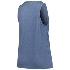 Boston Red Sox Soft as a Grape Women's Plus Size Curvy High Neck Tri-Blend Tank Top - Navy