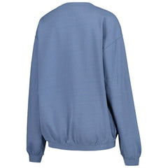 Houston Astros Soft as a Grape Women's Pigment Dye Pullover Sweatshirt - Navy