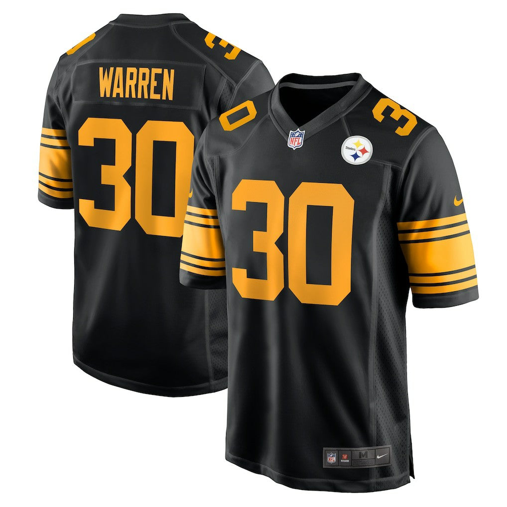 Jaylen Warren Pittsburgh Steelers Alternate Game Jersey - Black | Nike online