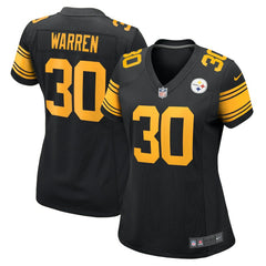 Jaylen Warren Pittsburgh Steelers Women's Alternate Game Jersey - Black | Nike cheap