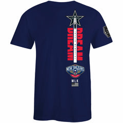 New Orleans Pelicans FISLL x Black History Collection Unisex T-Shirt - Navy shop