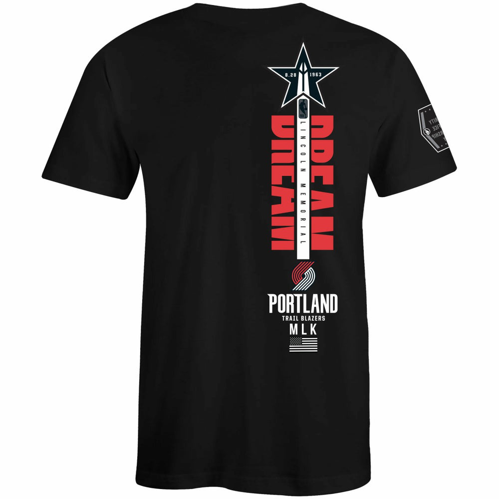 Portland Trail Blazers FISLL x Black History Collection Unisex T-Shirt - Black online
