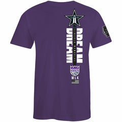 Sacramento Kings FISLL x Black History Collection Unisex T-Shirt - Purple sale