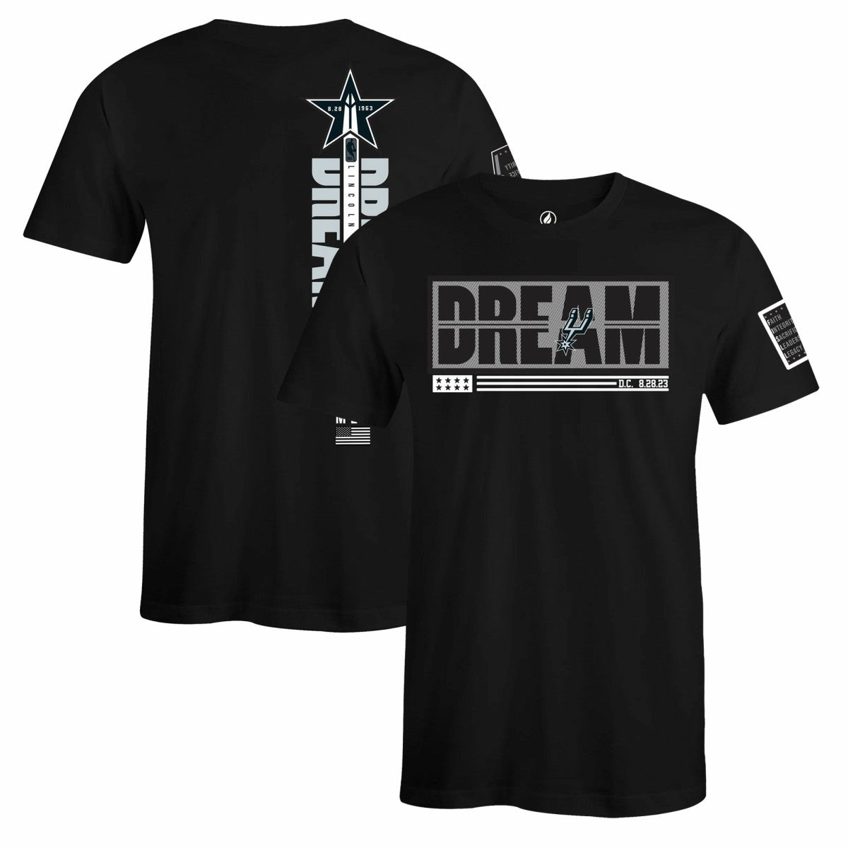 San Antonio Spurs FISLL x Black History Collection Unisex T-Shirt - Black discount
