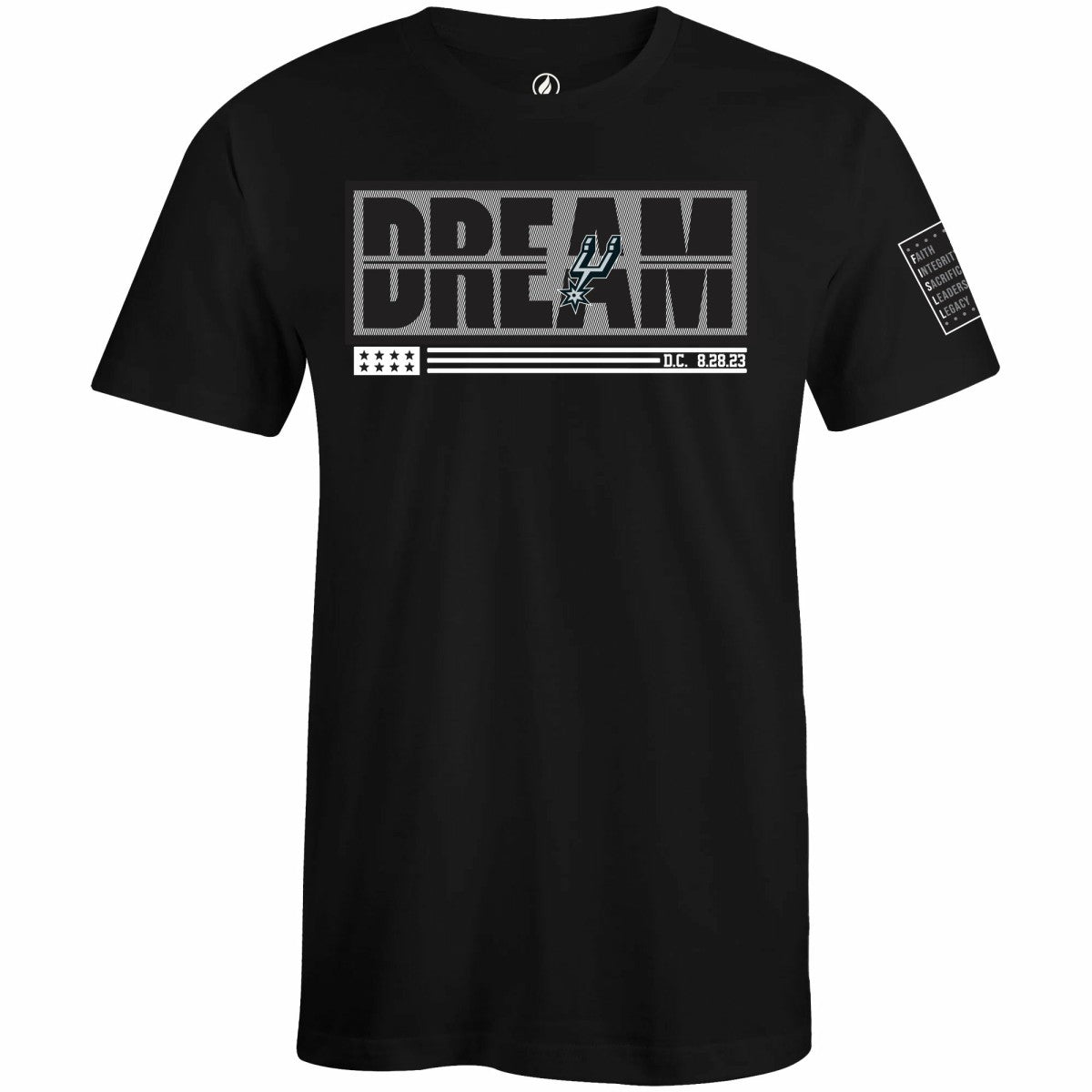San Antonio Spurs FISLL x Black History Collection Unisex T-Shirt - Black discount