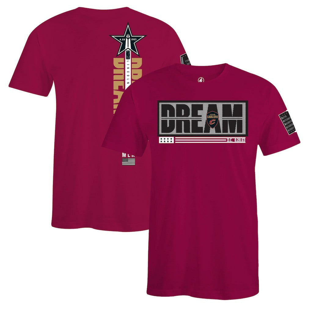 Cleveland Cavaliers FISLL x Black History Collection Unisex T-Shirt - Wine discount
