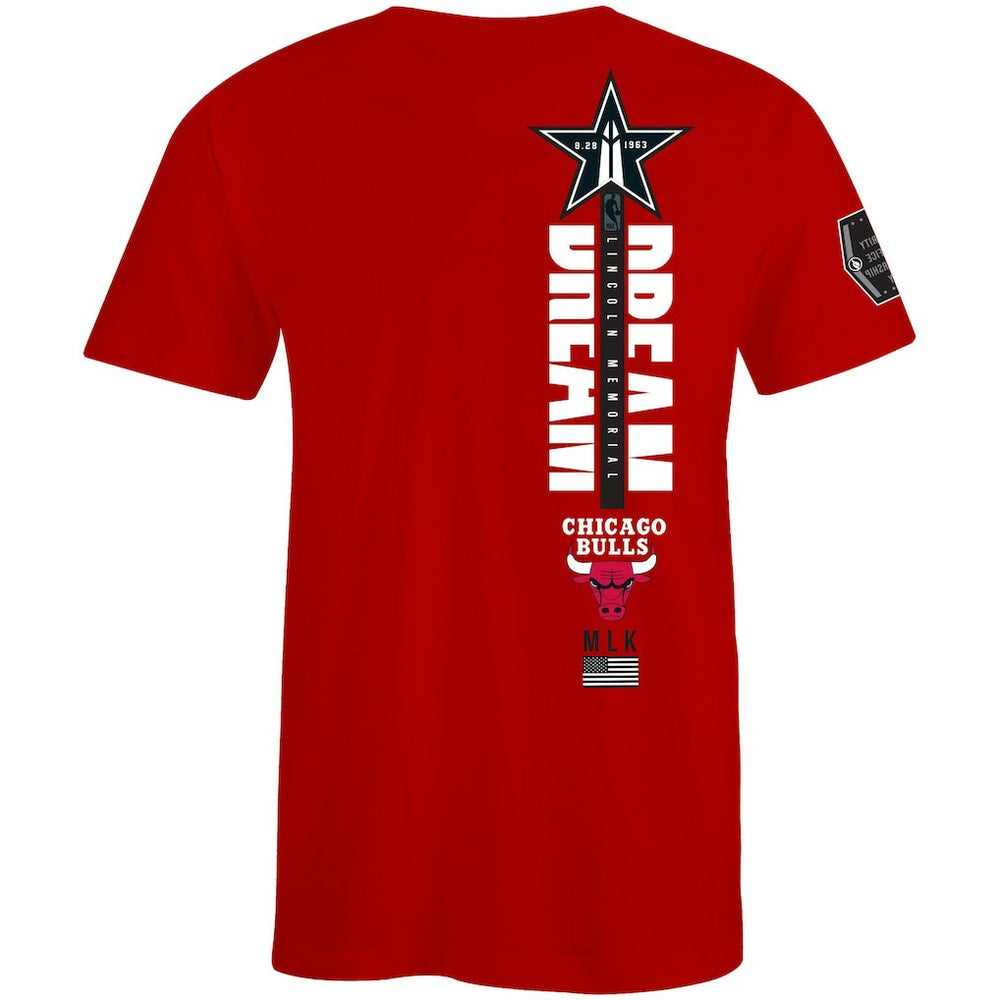 Chicago Bulls FISLL x Black History Collection Unisex T-Shirt - Red outlet