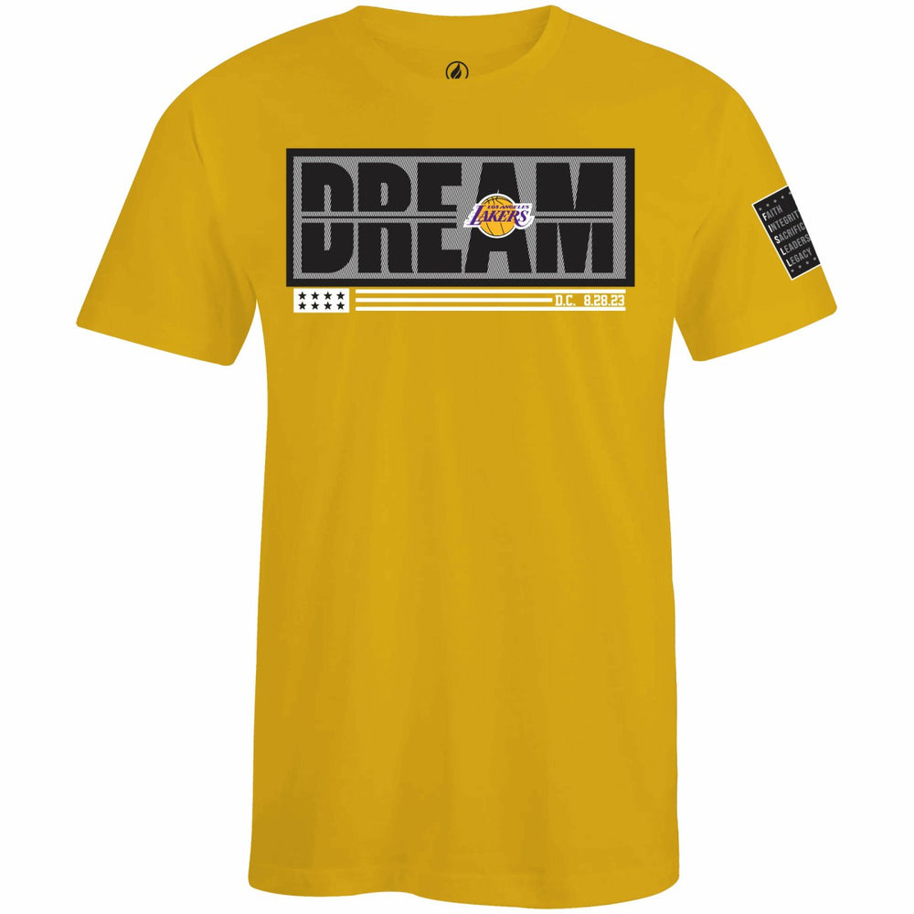 Los Angeles Lakers FISLL x Black History Collection Unisex T-Shirt - Gold discount