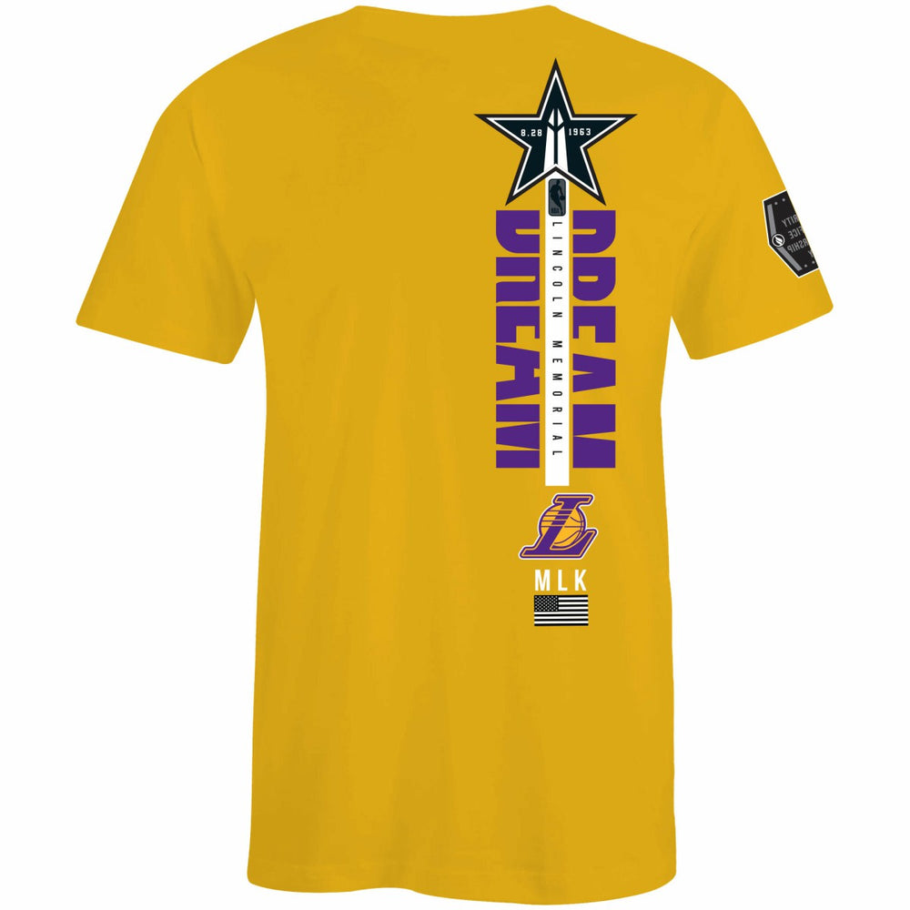 Los Angeles Lakers FISLL x Black History Collection Unisex T-Shirt - Gold discount