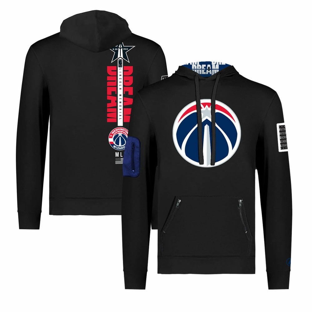 Washington Wizards FISLL x Black History Collection Unisex Pullover Hoodie - Black for sale