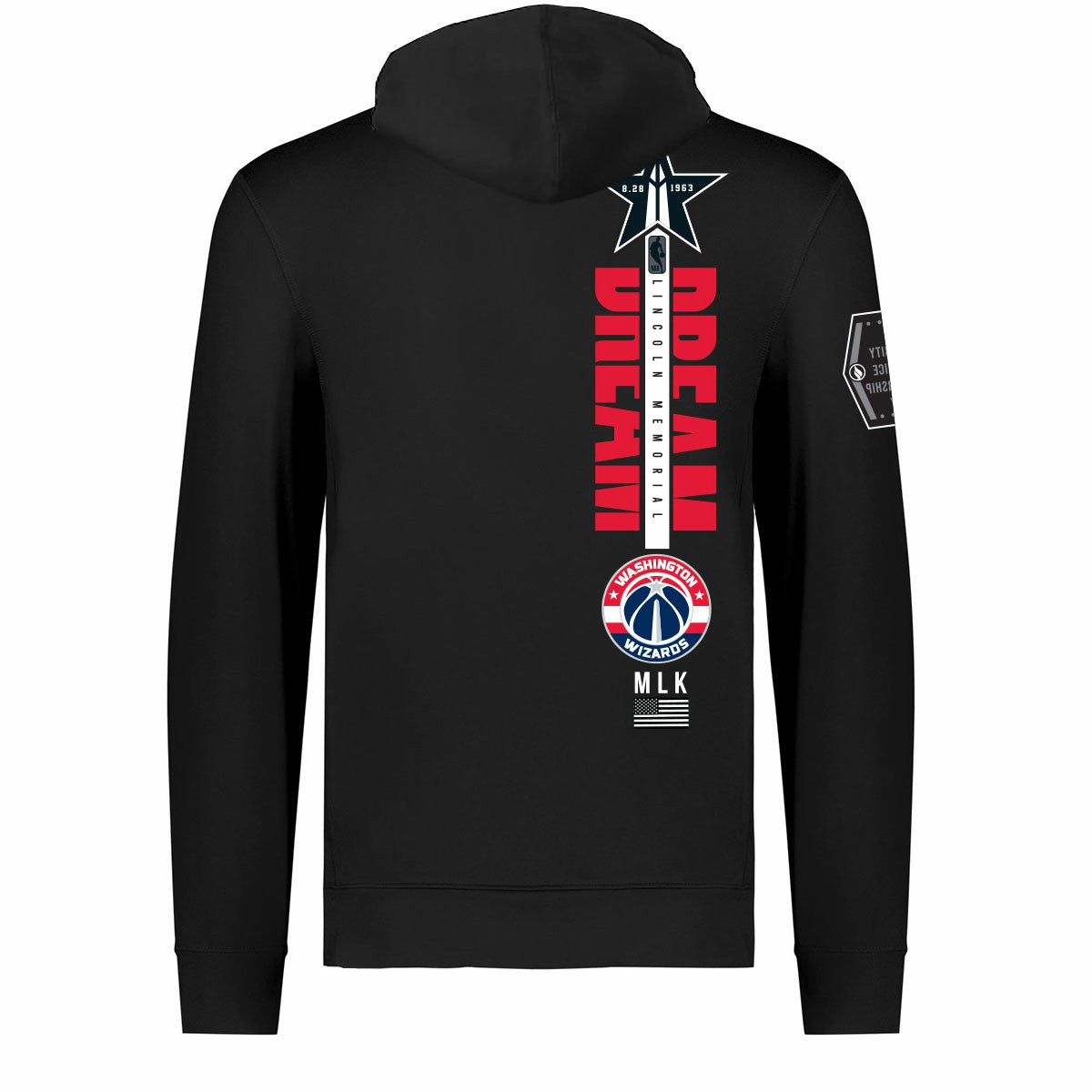 Washington Wizards FISLL x Black History Collection Unisex Pullover Hoodie - Black for sale