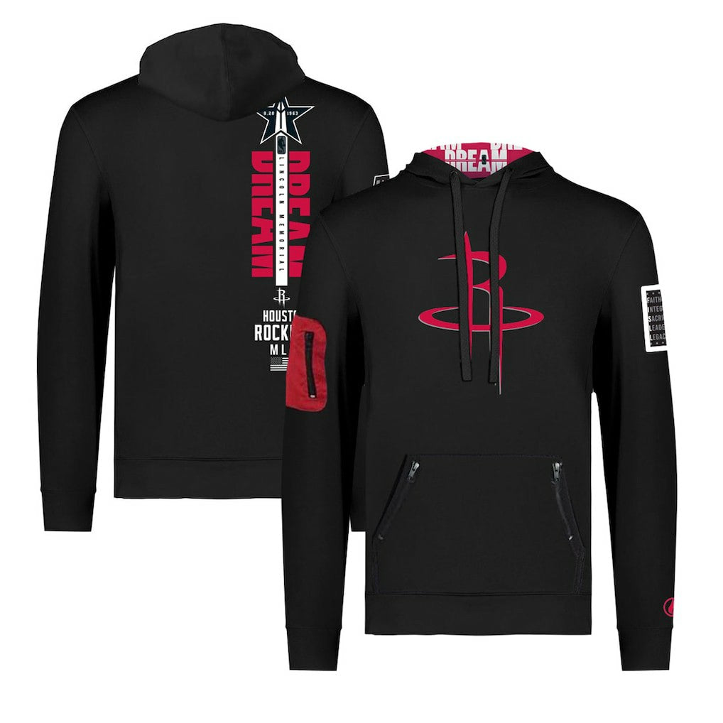Houston Rockets FISLL x Black History Collection Unisex Pullover Hoodie - Black sale