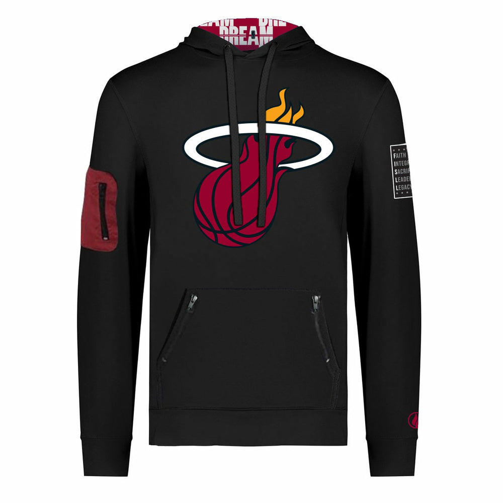 Miami Heat FISLL x Black History Collection Unisex Pullover Hoodie - Black sale
