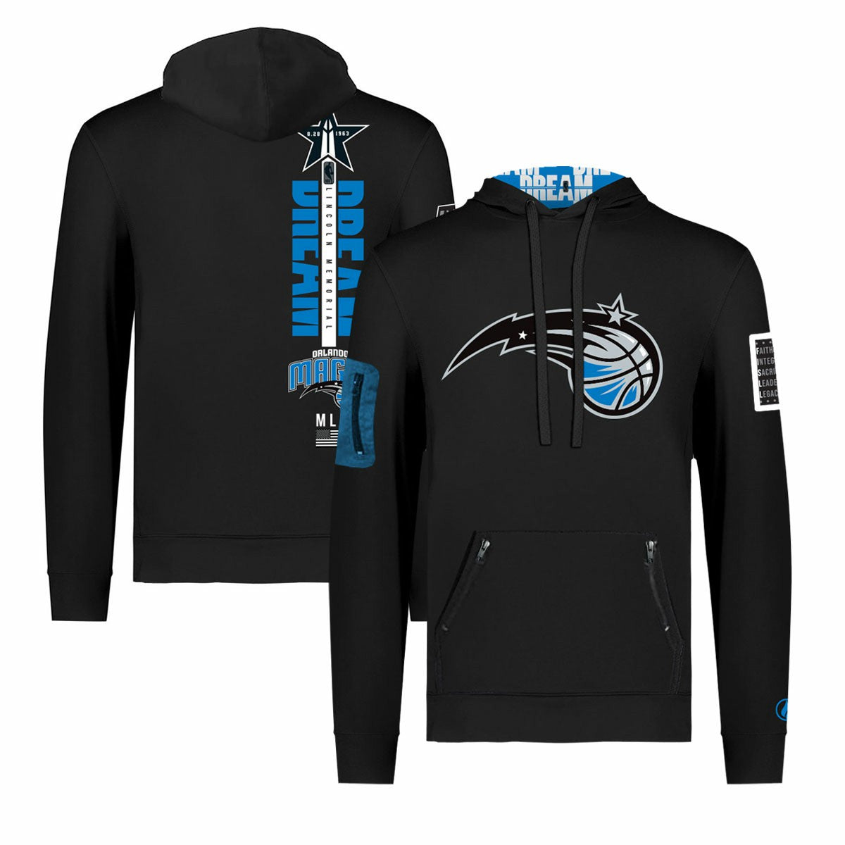 Orlando Magic FISLL x Black History Collection Unisex Pullover Hoodie - Black shop