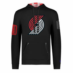 Portland Trail Blazers FISLL x Black History Collection Unisex Pullover Hoodie - Black discount