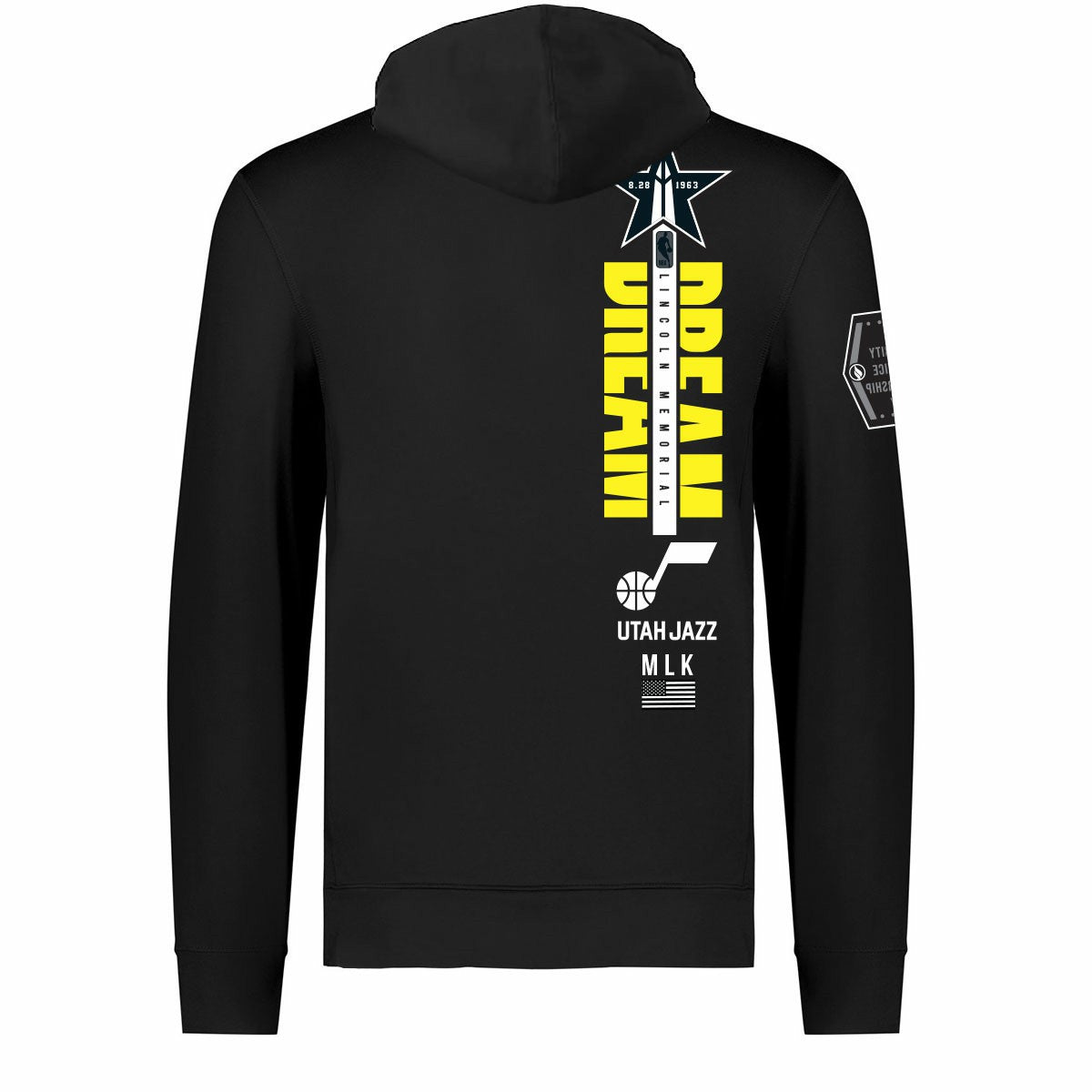 Utah Jazz FISLL x Black History Collection Unisex Pullover Hoodie - Black for sale