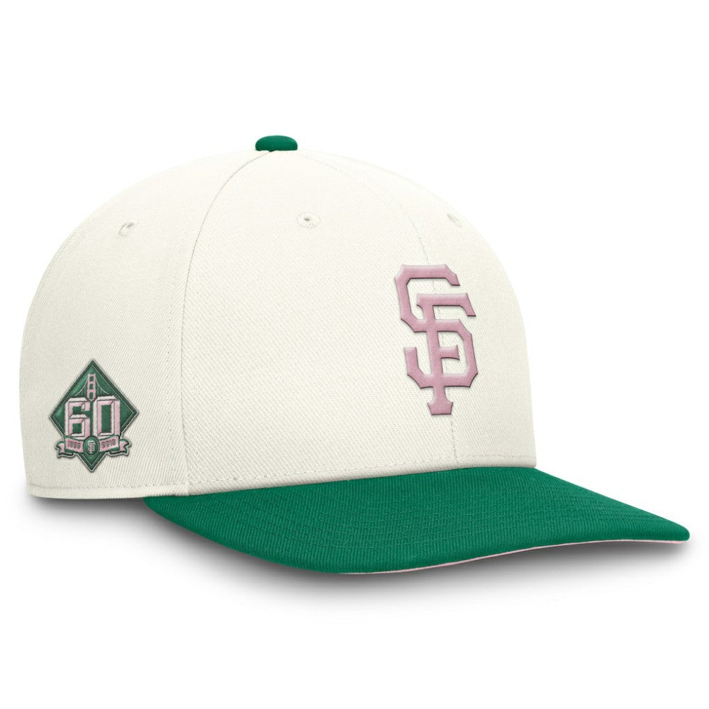 San Francisco Giants Sail Pro Performance Snapback Hat - Cream/Green | Nike