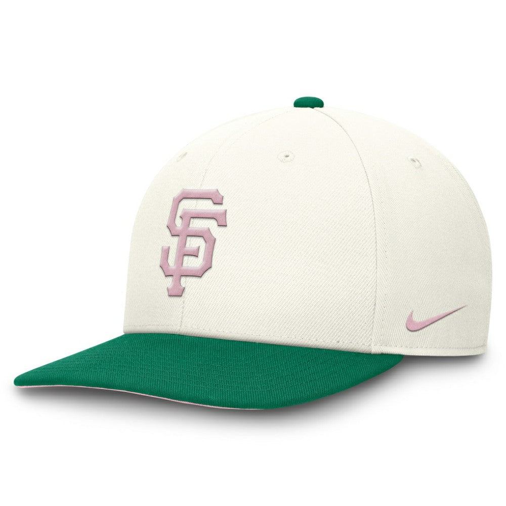 San Francisco Giants Sail Pro Performance Snapback Hat - Cream/Green | Nike