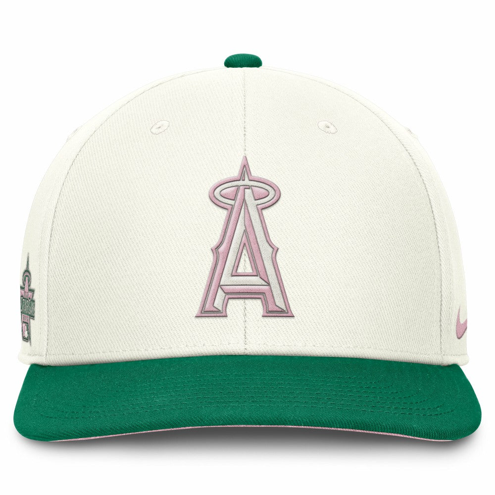 Los Angeles Angels Sail Pro Performance Snapback Hat - Cream/Green | Nike