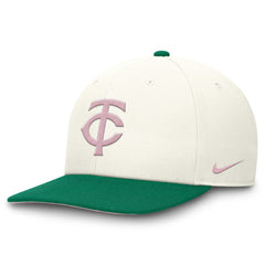 Minnesota Twins Sail Pro Performance Snapback Hat - Cream/Green | Nike