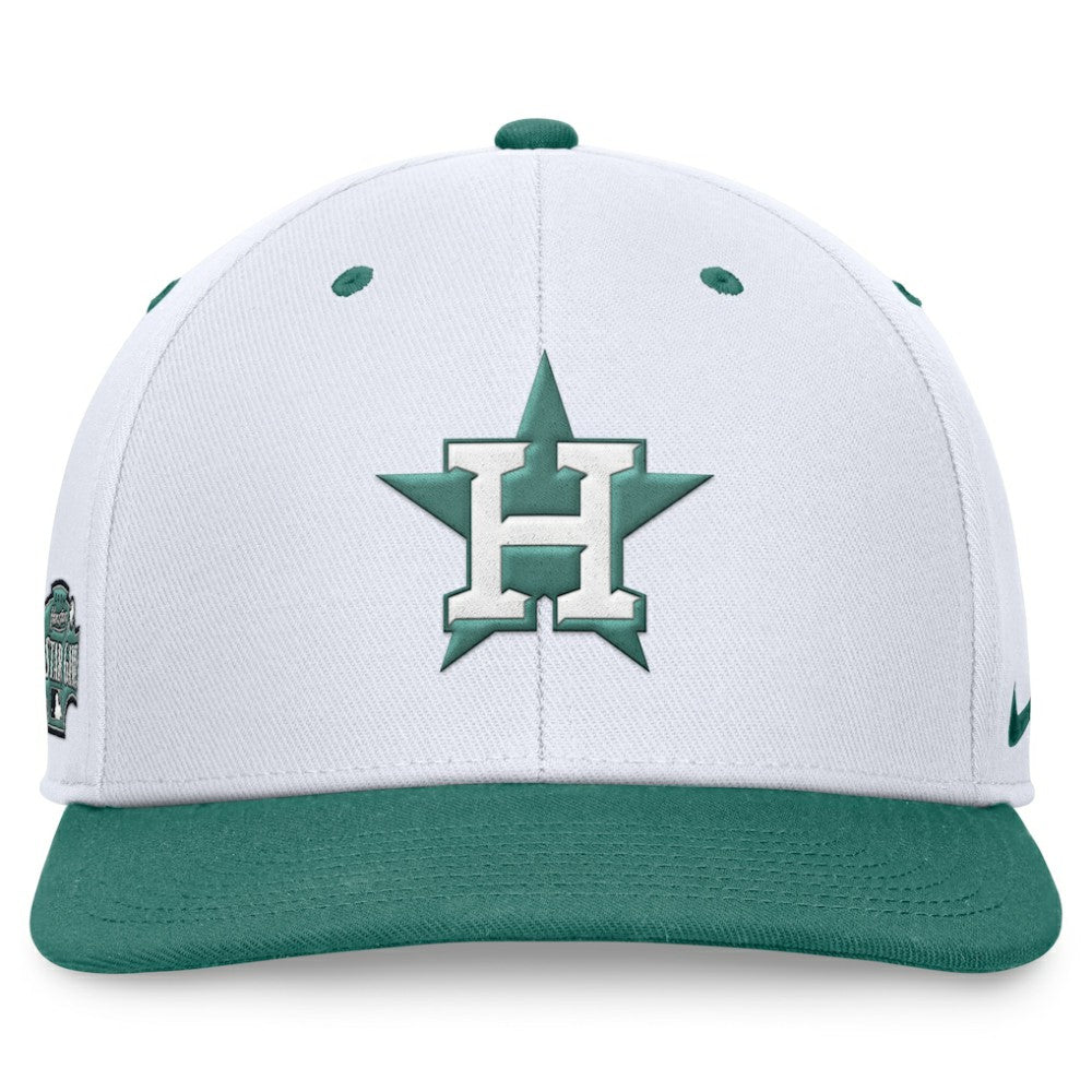 Houston Astros Bicoastal Two-Tone Pro Performance Snapback Hat - White/Green | Nike