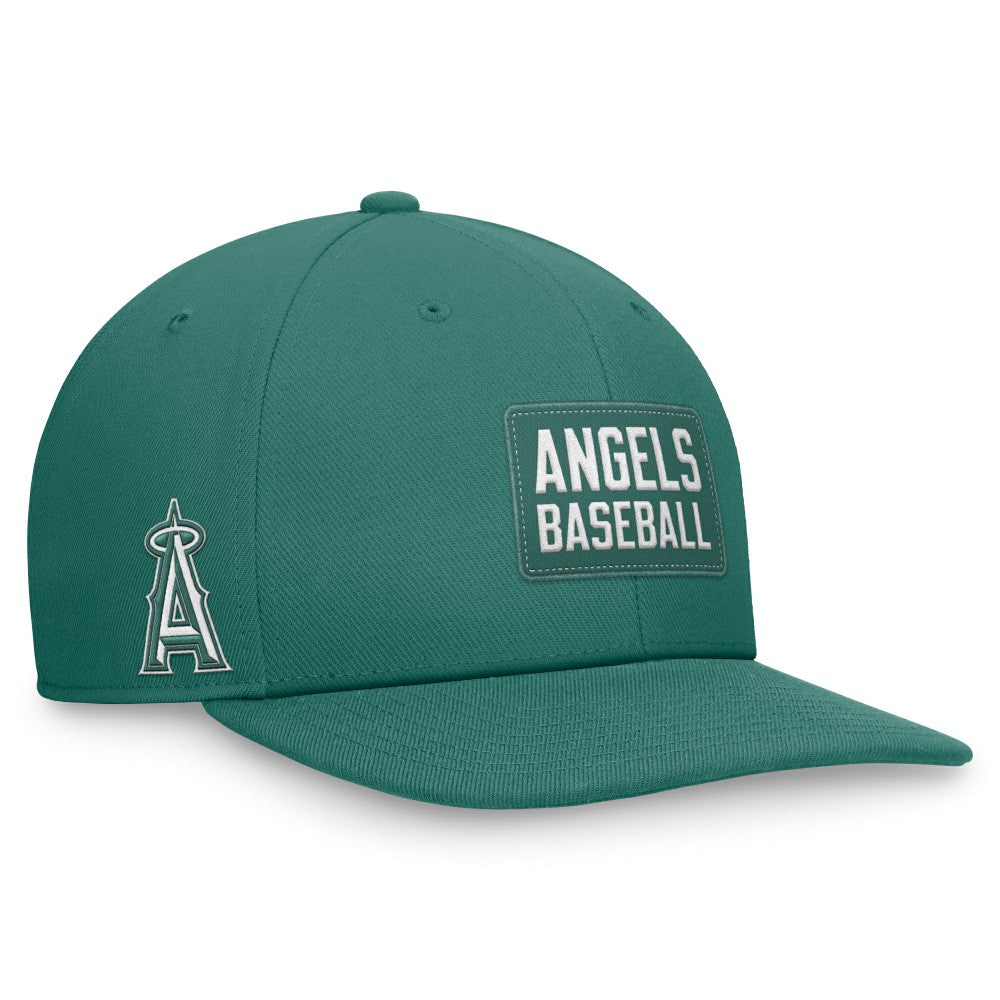 Los Angeles Angels Bicoastal Pro Performance Snapback Hat - Green | Nike