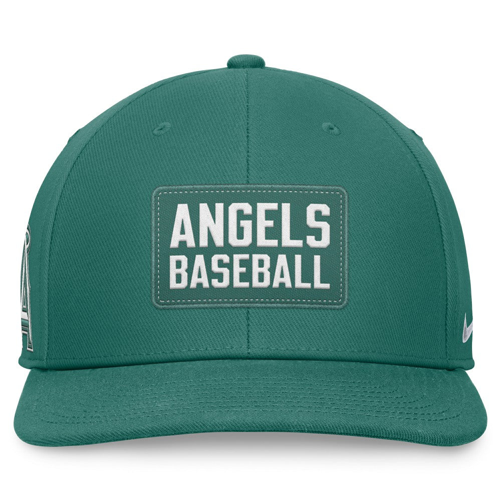 Los Angeles Angels Bicoastal Pro Performance Snapback Hat - Green | Nike