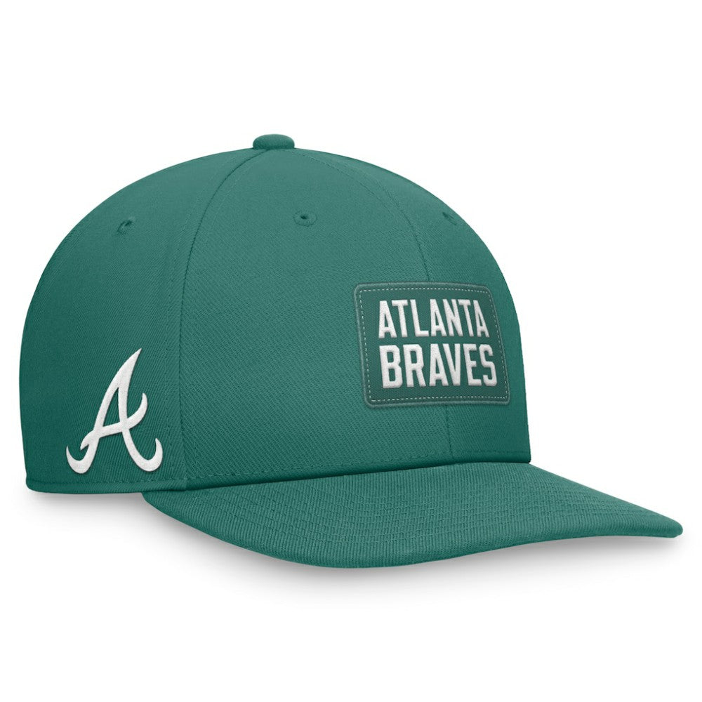 Atlanta Braves Bicoastal Pro Performance Snapback Hat - Green | Nike
