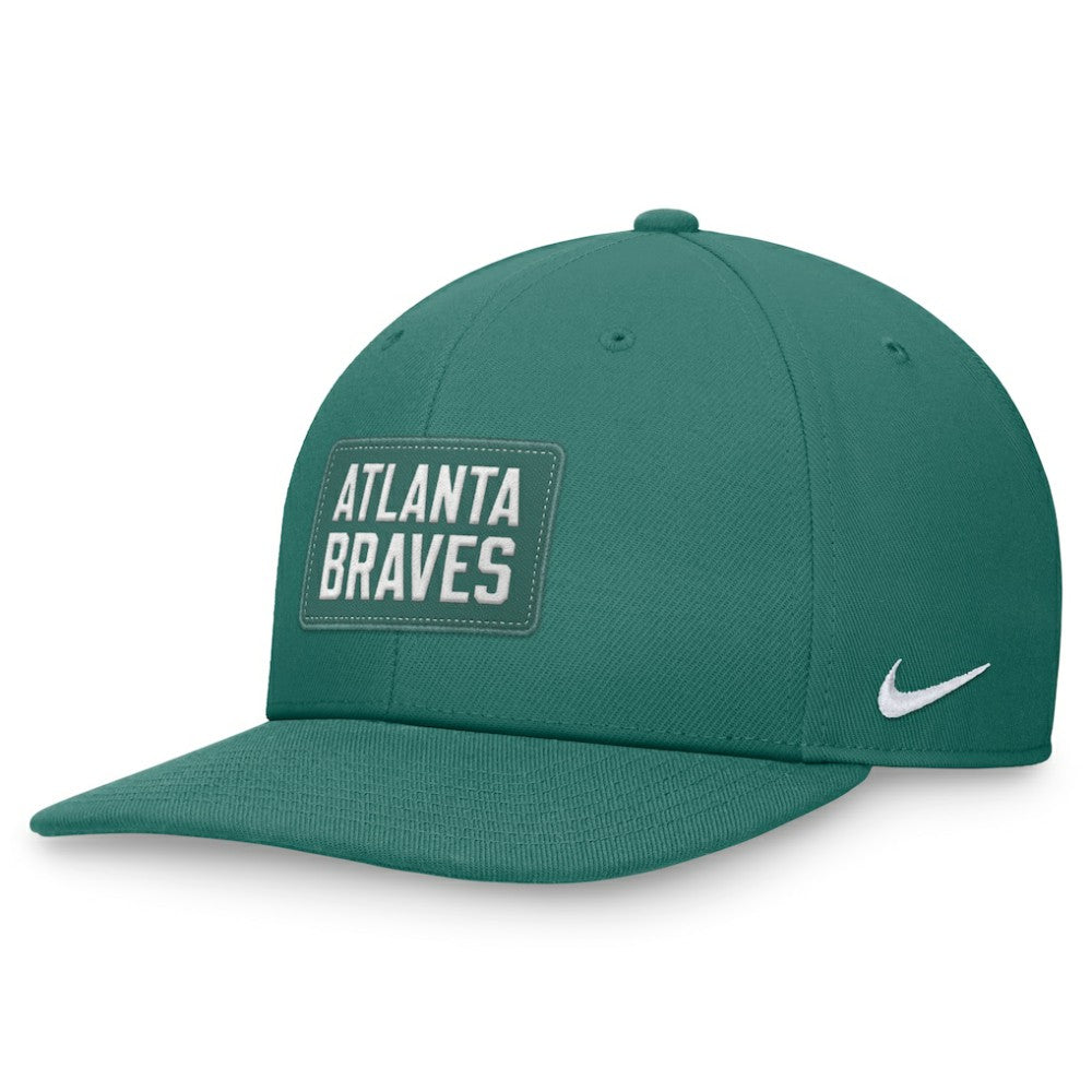 Atlanta Braves Bicoastal Pro Performance Snapback Hat - Green | Nike