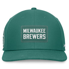 Milwaukee Brewers Bicoastal Pro Performance Snapback Hat - Green | Nike