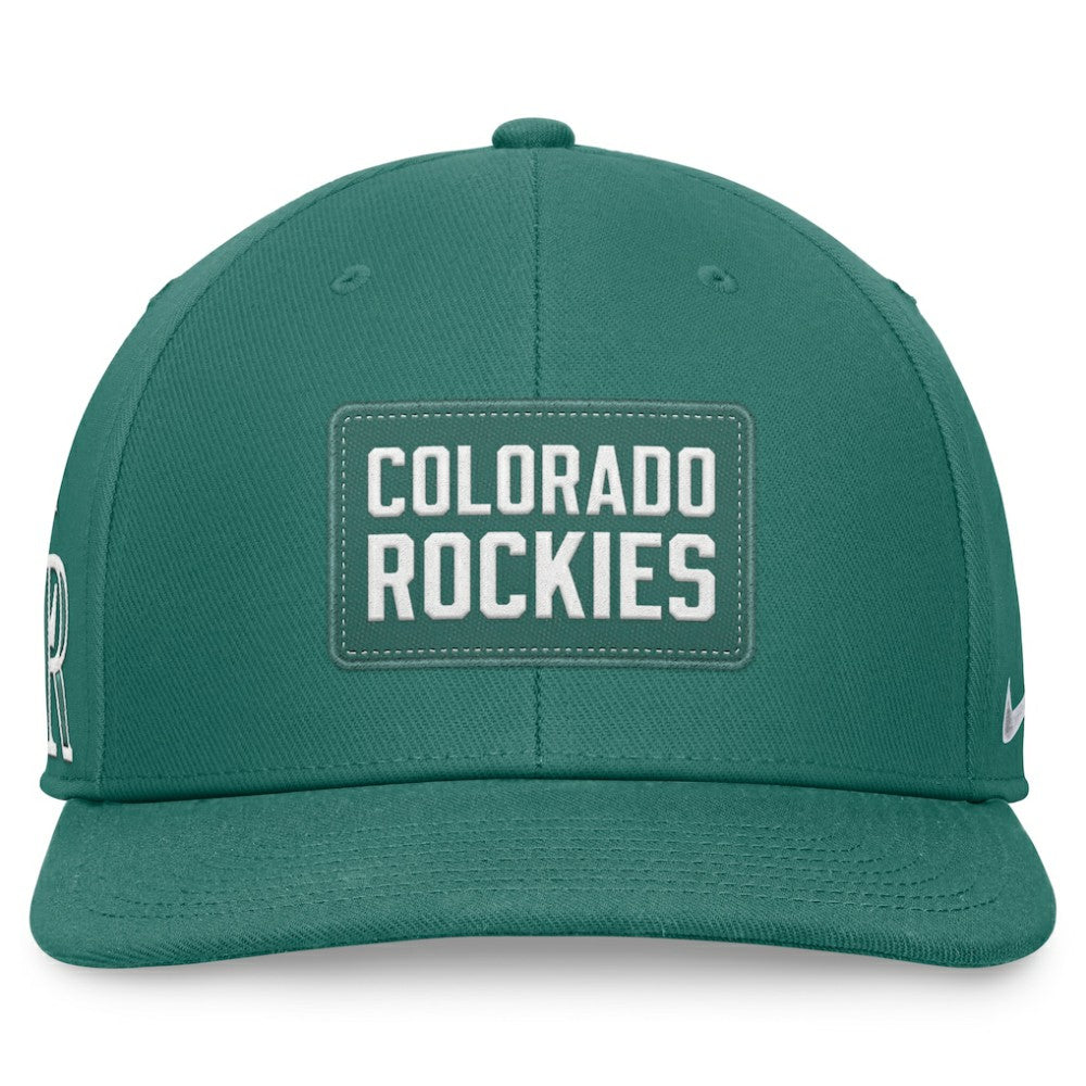 Colorado Rockies Bicoastal Pro Performance Snapback Hat - Green | Nike
