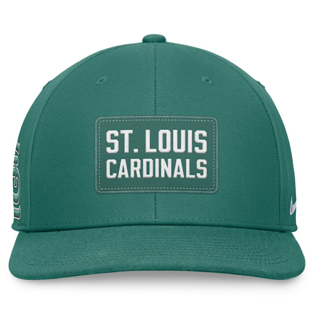 St. Louis Cardinals Bicoastal Pro Performance Snapback Hat - Green | Nike