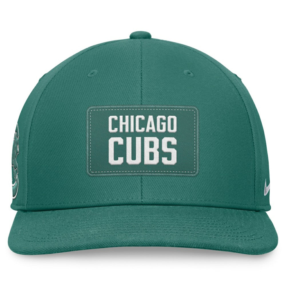 Chicago Cubs Bicoastal Pro Performance Snapback Hat - Green | Nike