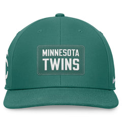 Minnesota Twins Bicoastal Pro Performance Snapback Hat - Green | Nike
