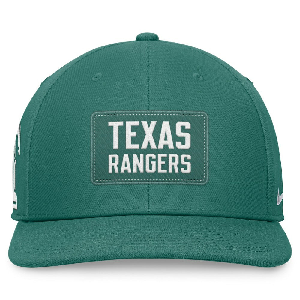 Texas Rangers Bicoastal Pro Performance Snapback Hat - Green | Nike