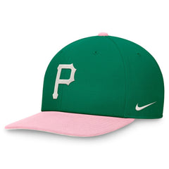 Pittsburgh Pirates Malachite Pro Performance Snapback Hat - Green/Pink | Nike